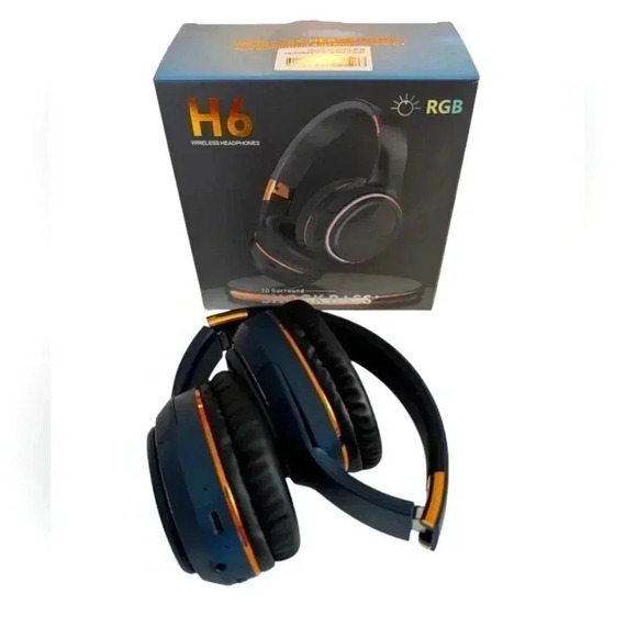 NWT Bluetooth Headphones Foldable Wireless Over-Ear Headphones Blue - Picture 3 of 8